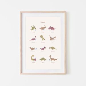 Póster Mushie Grande Dinosaurios
