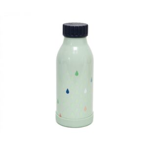 Botella Acero Inoxidable Drops Verde 350ml