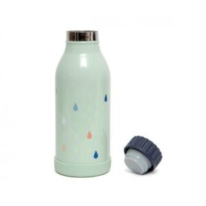 Botella Acero Inoxidable Drops Verde 350ml