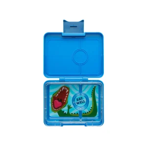 Caja Bento Snack 3 secciones Surf Blue / Bandeja Dinosaur