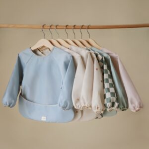 Babero con Mangas Solid Fog Mushie