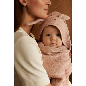 Toalla con capucha Conejo rosa