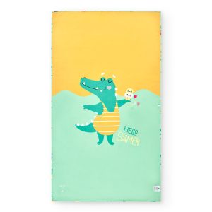 Toalla Playa Large Microfibra Cocodrilo