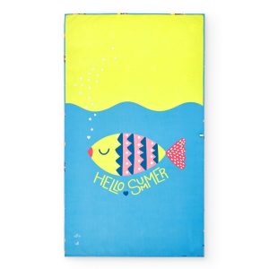 Toalla Playa Large Microfibra Peces