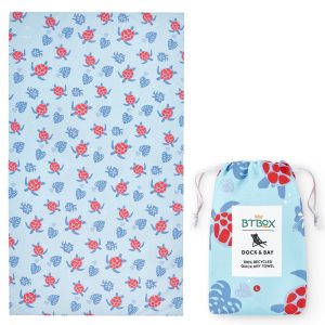 Toalla Playa Large Microfibra Tortugas