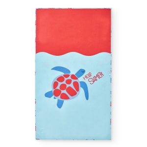 Toalla Playa Large Microfibra Tortugas