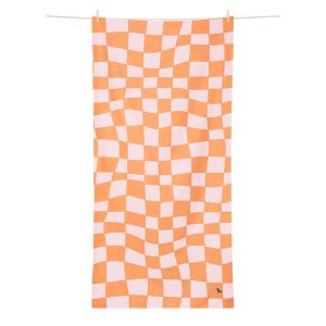 TOALLA DOCK & BAY SUMMER CHECK NARANJA – XL (2.00×0.90)