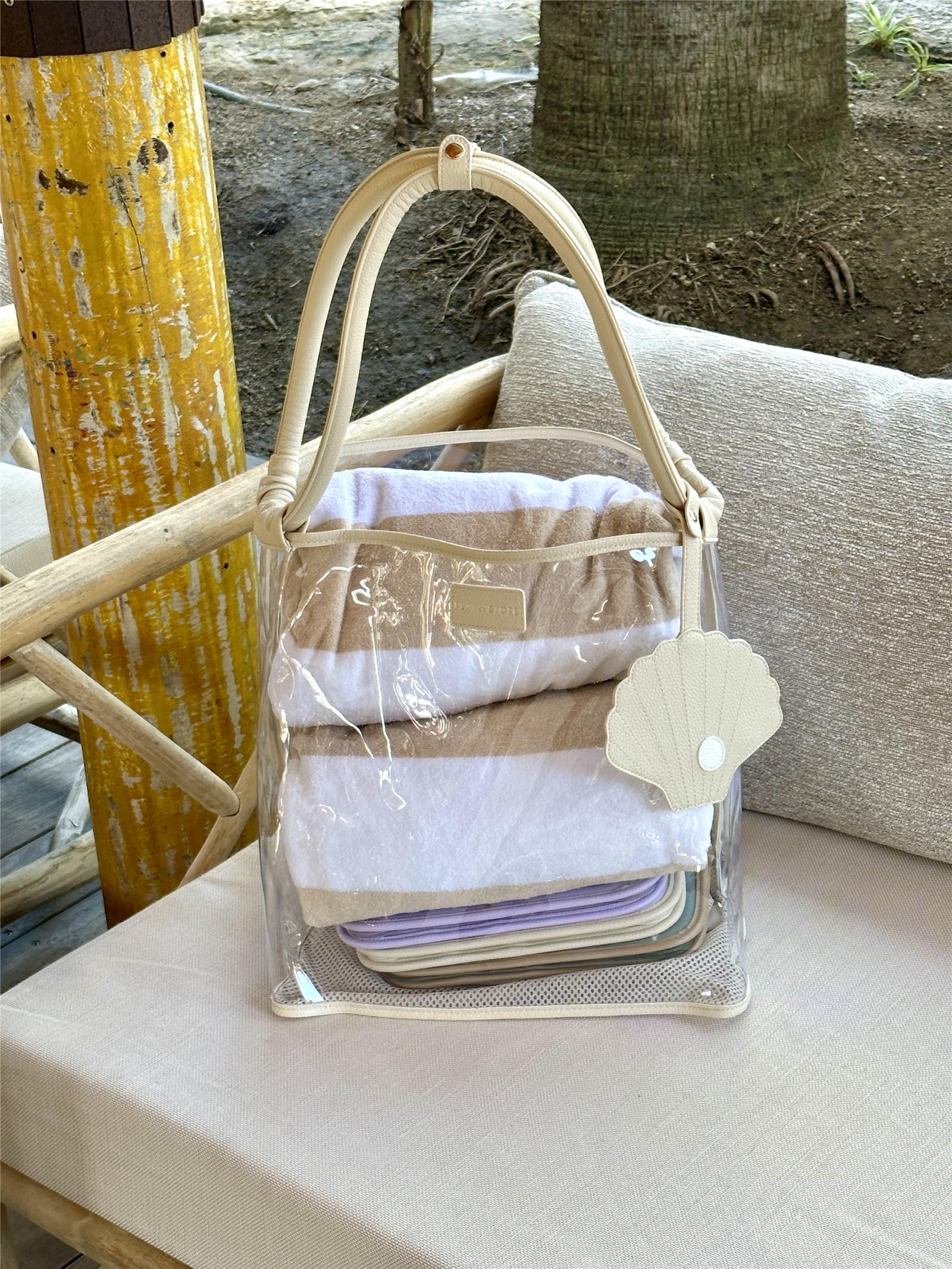 Bolso de Playa Beige Play And Store - Imagen 9