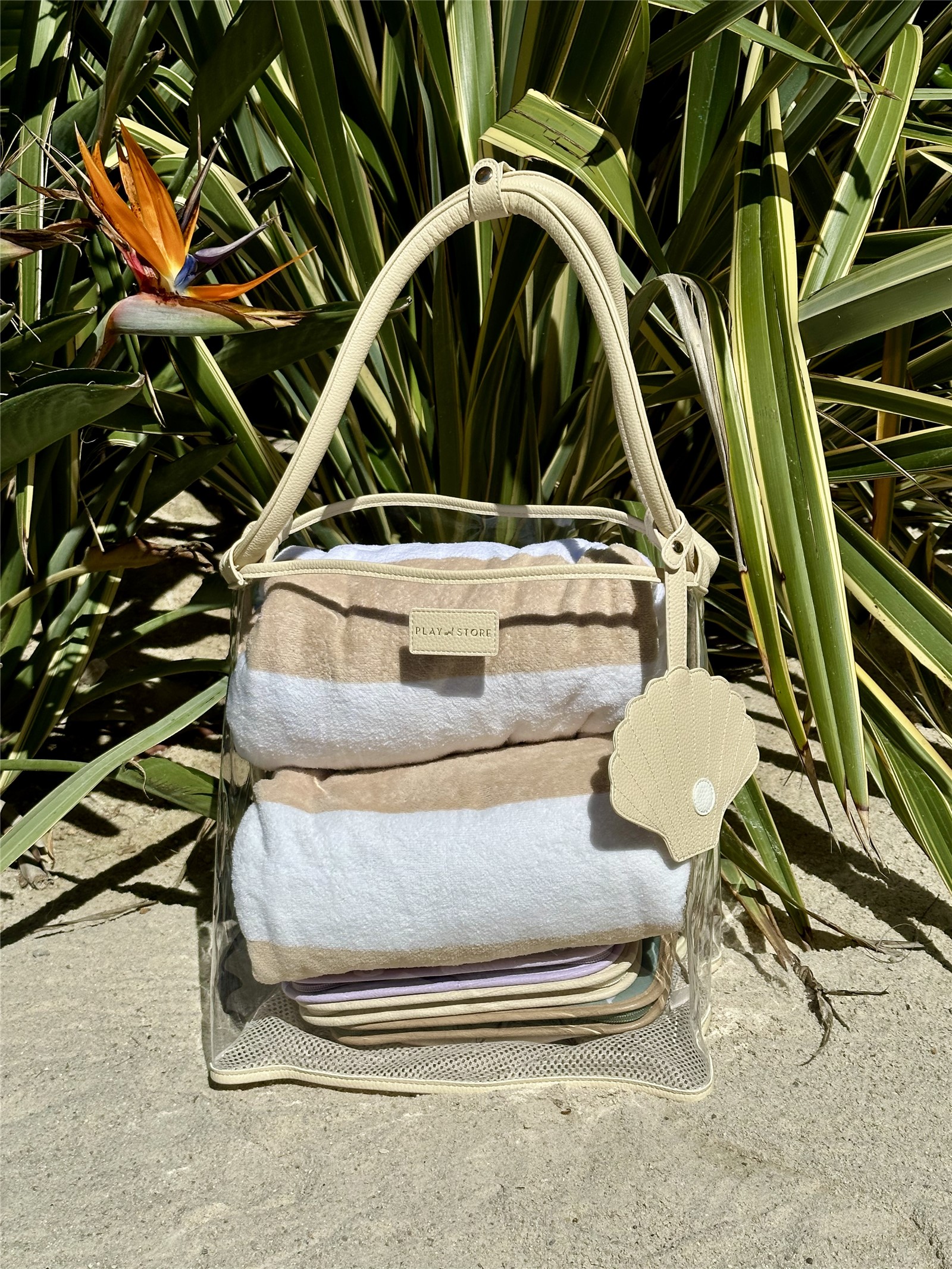 Bolso de Playa Beige Play And Store - Imagen 2