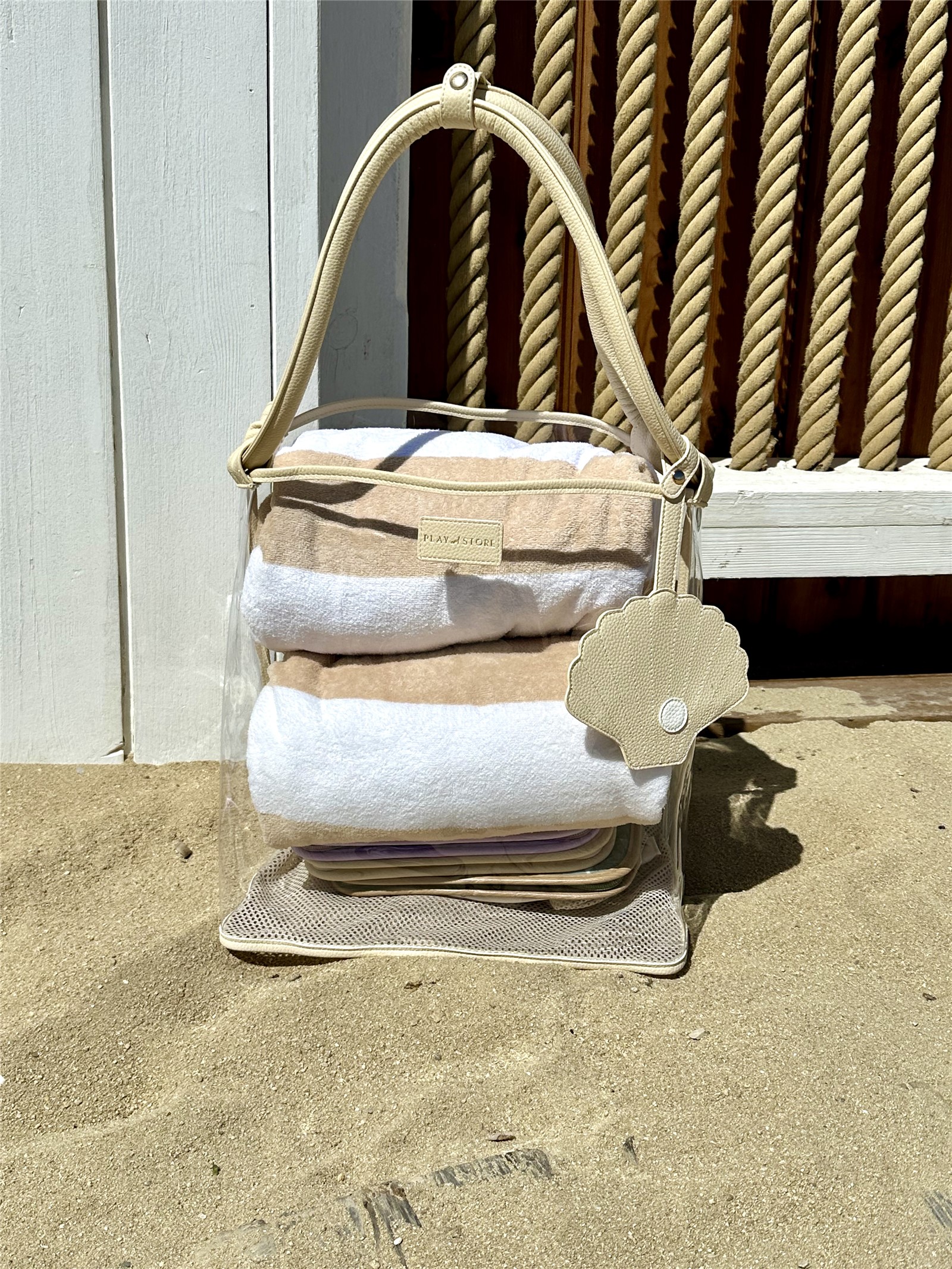 Bolso de Playa Beige Play And Store - Imagen 3