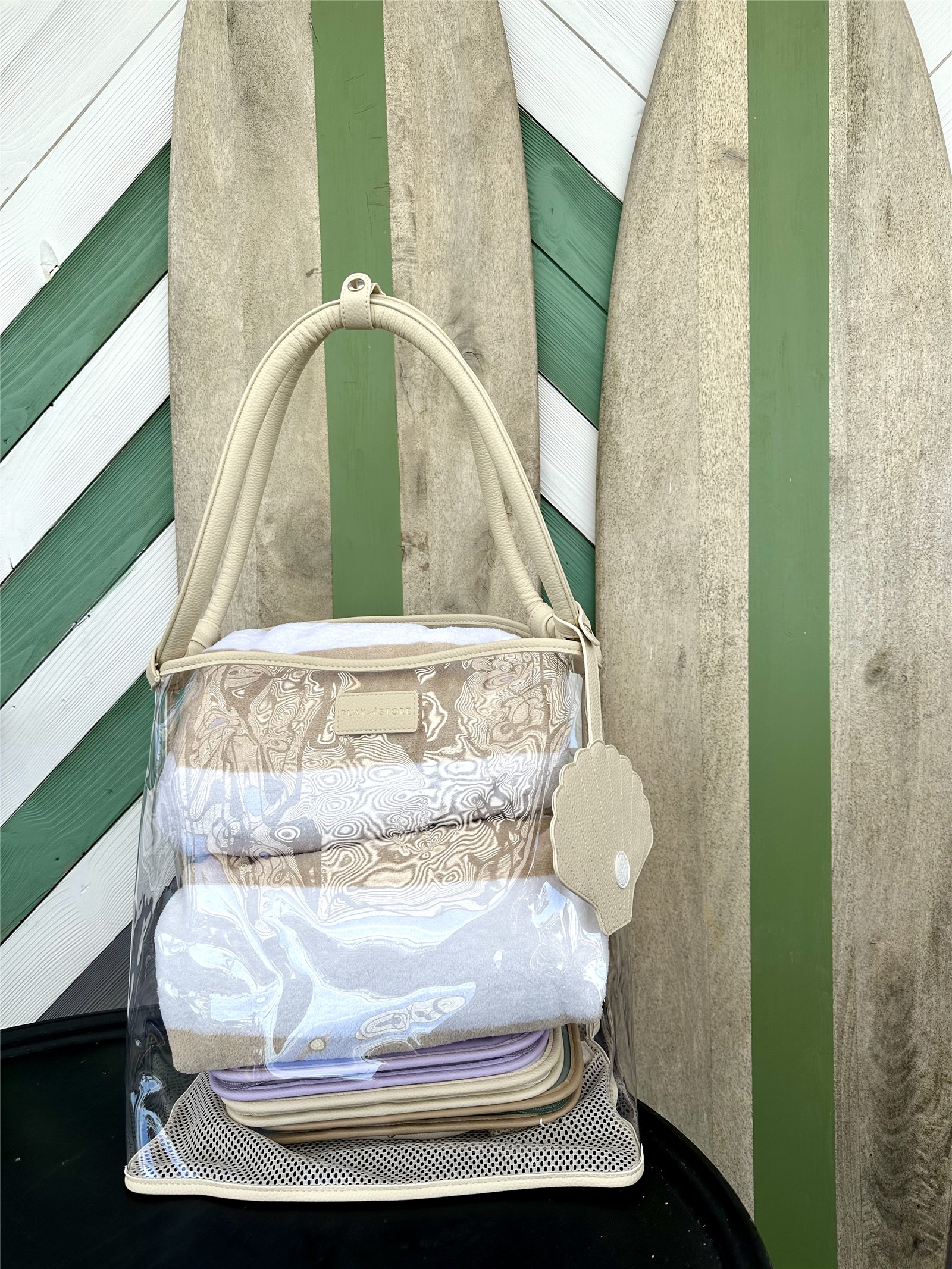 Bolso de Playa Beige Play And Store - Imagen 6