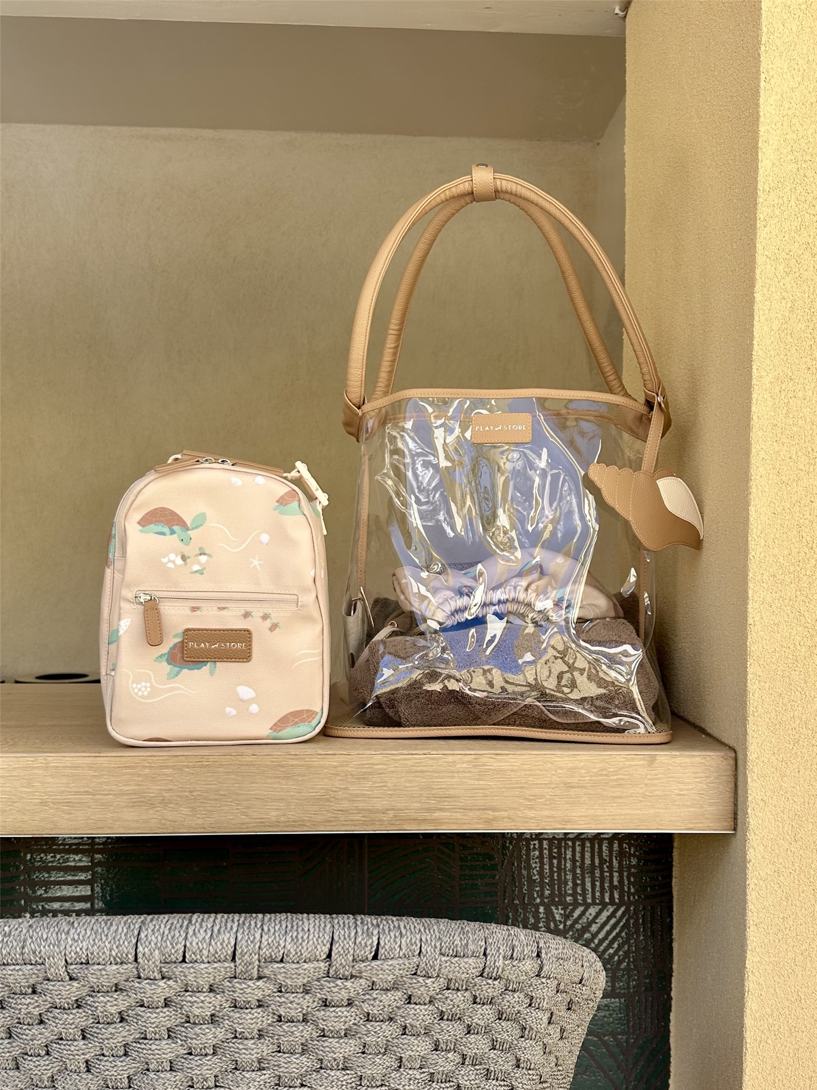 Bolso de Playa Beige Play And Store - Imagen 12