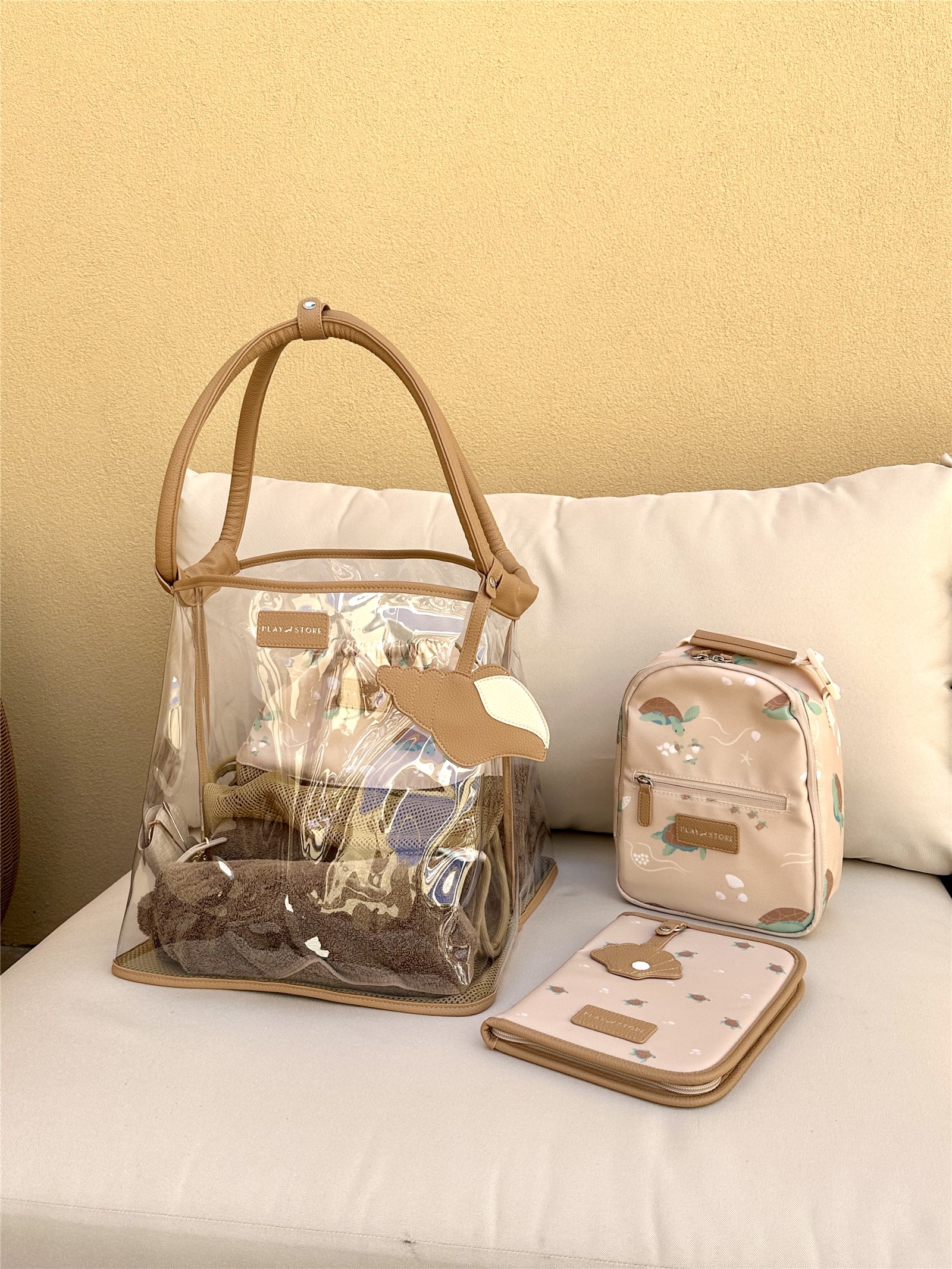 Bolso de Playa Beige Play And Store - Imagen 11